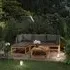 Basile 5-Piece Garden Lounge Set - Grey, Acacia Wood