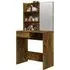 Basile Dressing Table with Mirror - Smoked Oak