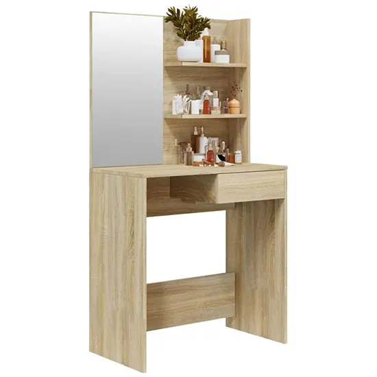 Basile Dressing Table with Mirror - Sonoma Oak