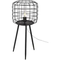 Basket Metal Floor Lamp - Black