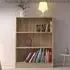Baskon Wide Bookcase with 3 Shelves - Oak