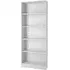 Baskon Wide Bookcase with 5 Shelves - White