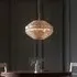 Bastrop Crystal Glass Pendant Ceiling Light - Chrome