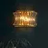 Bastrop Crystal Glass Wall Light - Brushed Brass