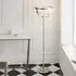Bastrop Faceted Glass Floor Lamp - Bright Nickel