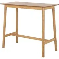 Bastrop Rectangular Bar Table - Matt Oak, Wood alternate view