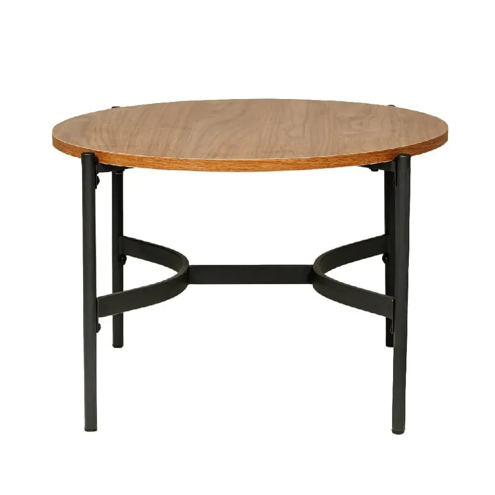 Bastrop Round Lamp Table - Brown, Wood image