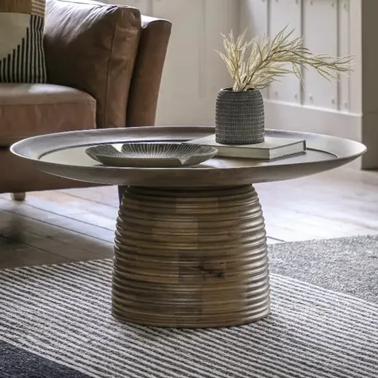 Batam Round Coffee Table - Natural, Wood image