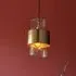 Batavia Glass Pendant Ceiling Light - Brass