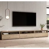 Batavia TV Stand with 4 Flip Doors - San Remo Oak