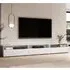 Batavia TV Stand with 4 Flip Doors - White