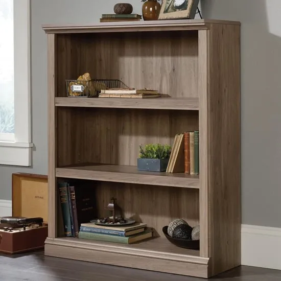 Batesville 3-Shelf Bookcase - Salt Oak image