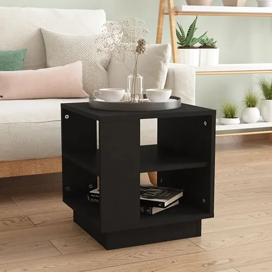 Batul Coffee Table with Undershelf - Black, Engineered Wood image