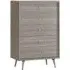 Batya Chest of 5 Drawers - Grey, Oak