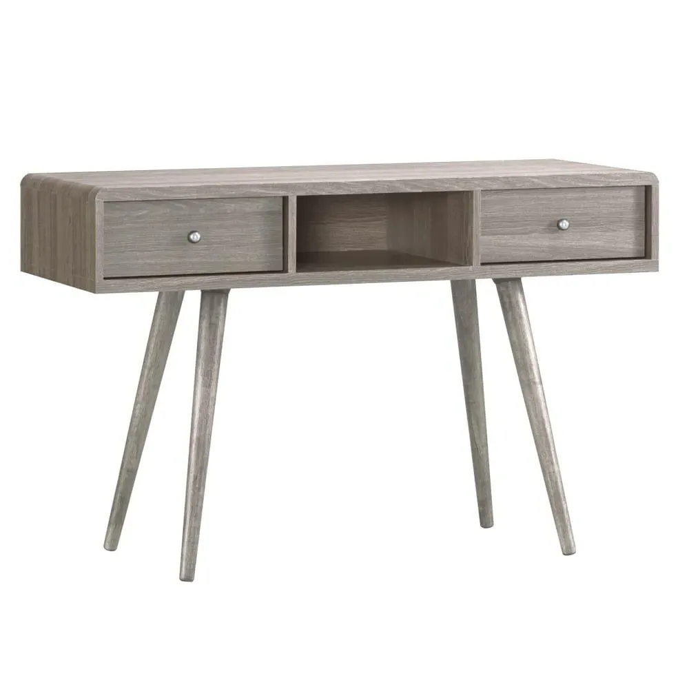 Batya Dressing Table with 2 Drawers - Grey, Oak