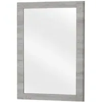 Batya Rectangular Wall Mirror - Grey, Oak