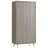 Batya Wardrobe with 2 Doors - Grey, Oak