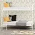 Baumer Single Bunk Bed - White, Metal