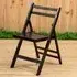 Baxter Folding Chair - Black, Solid Wood