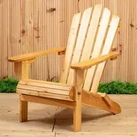 Baxter Outdoor Armchair - Natural, Solid Wood