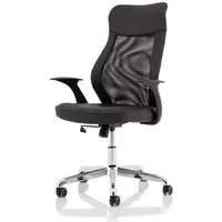 Baye Operator Office Chair - Black, Leather