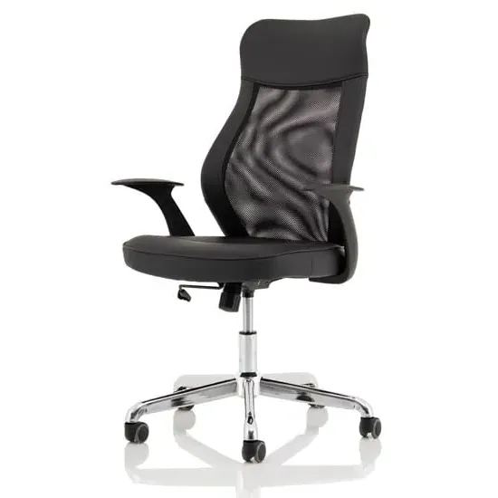 Baye Operator Office Chair - Black, Leather image