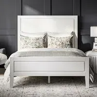 Bayfield King Size Bed Frame - White, MDF