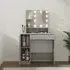 Baylah Dressing Table with LED Lights - Grey Sonoma Oak