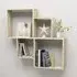 Bazyli Cube Wall Shelf - Sonoma Oak, Engineered Wood