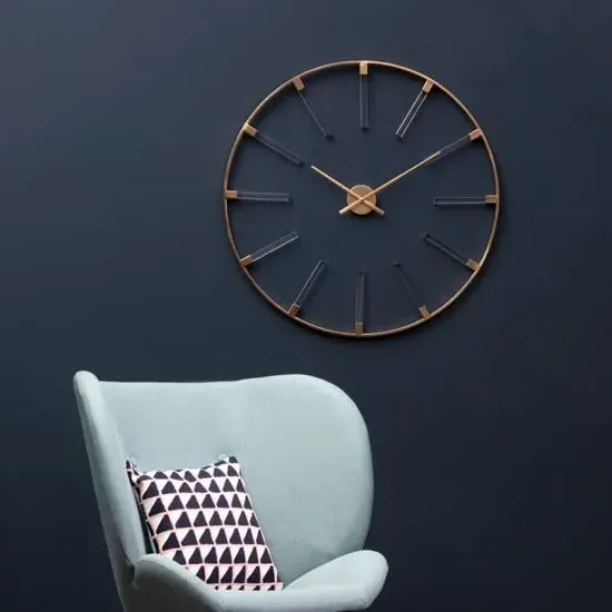 Bealie Round Wall Clock - White, Gold product