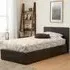 Beano Single Ottoman Bed with Storage - Brown, Faux Leather