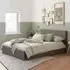 Beano Small Double Ottoman Bed with Storage - Grey, Fabric