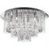 Beatrix 8 Light LED Ceiling Light with Crystal Drops - Chrome, Blue