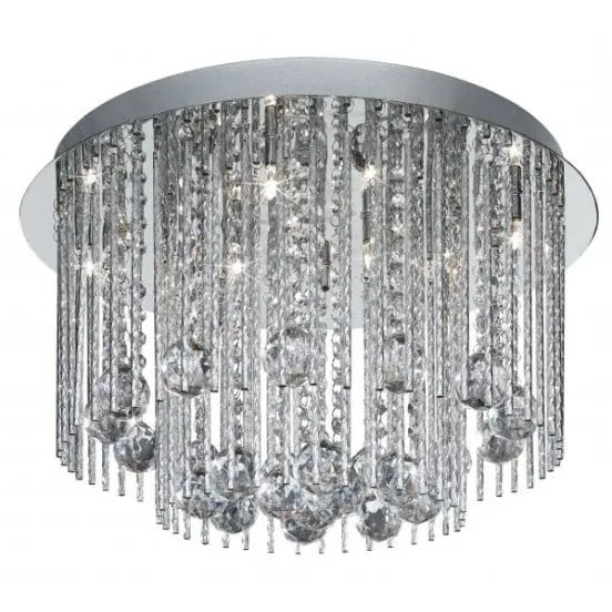 Beatrix 8-Light Semi Flush Ceiling Light - Polished Chrome product