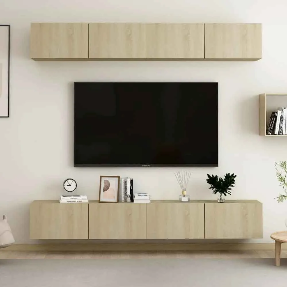 Beaufort 100cm Entertainment Unit with Storage - Sonoma Oak