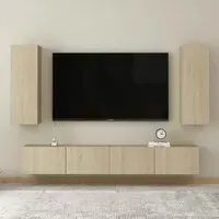 Beaufort 160cm Entertainment Unit with Storage - Sonoma Oak