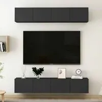 Beaufort 80cm Entertainment Unit with Storage - Black