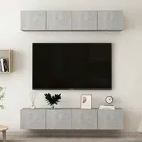 Beaufort 80cm Entertainment Unit with Storage - Concrete Grey