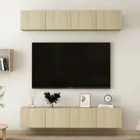 Beaufort 80cm Entertainment Unit with Storage - Sonoma Oak