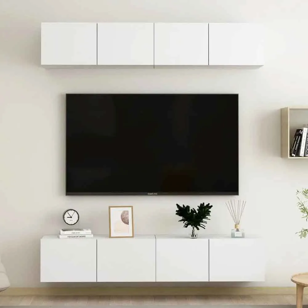 Beaufort 80cm Entertainment Unit with Storage - White