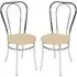 Beaufort Bistro Chair with Chrome Frame - Oak