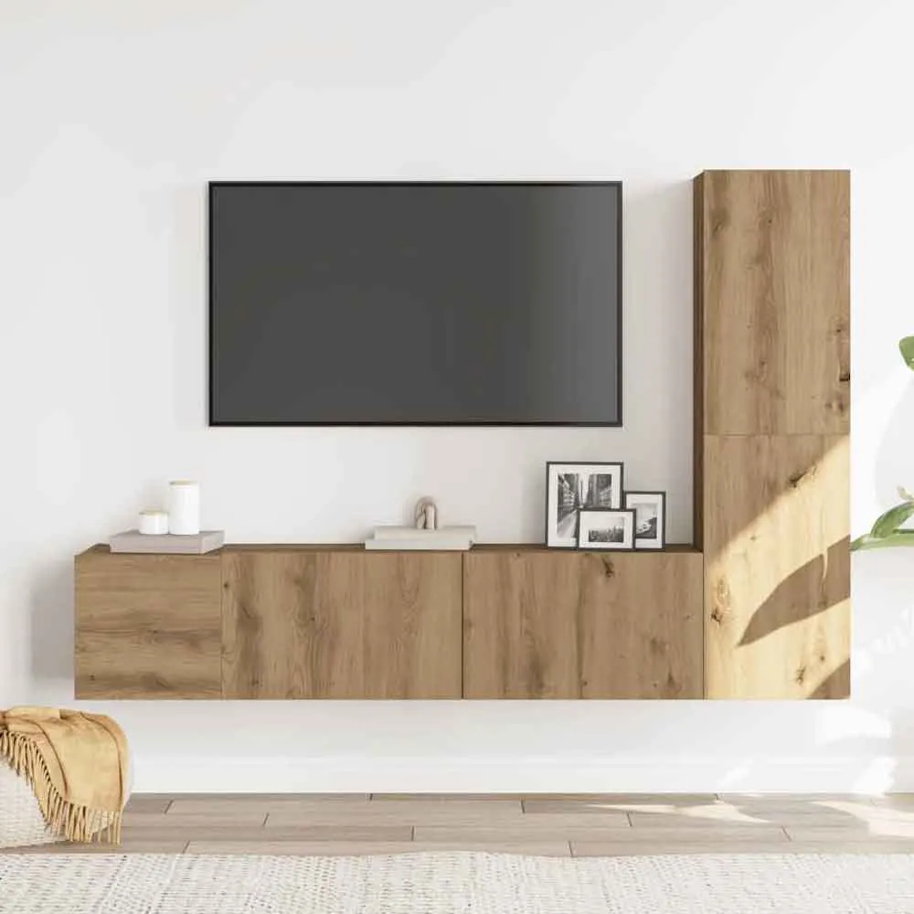 Beaumont 3 Piece Entertainment Unit - Artisan Oak, Engineered Wood