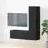 Beaumont 3 Piece Entertainment Unit - Black Oak, Engineered Wood