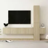 Beaumont 5 Piece Entertainment Unit - Sonoma Oak, Engineered Wood