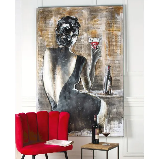 Beauty Picture Metal Wall Art - Grey product