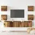 Beaverton 160cm 6 Piece Entertainment Unit - Brown