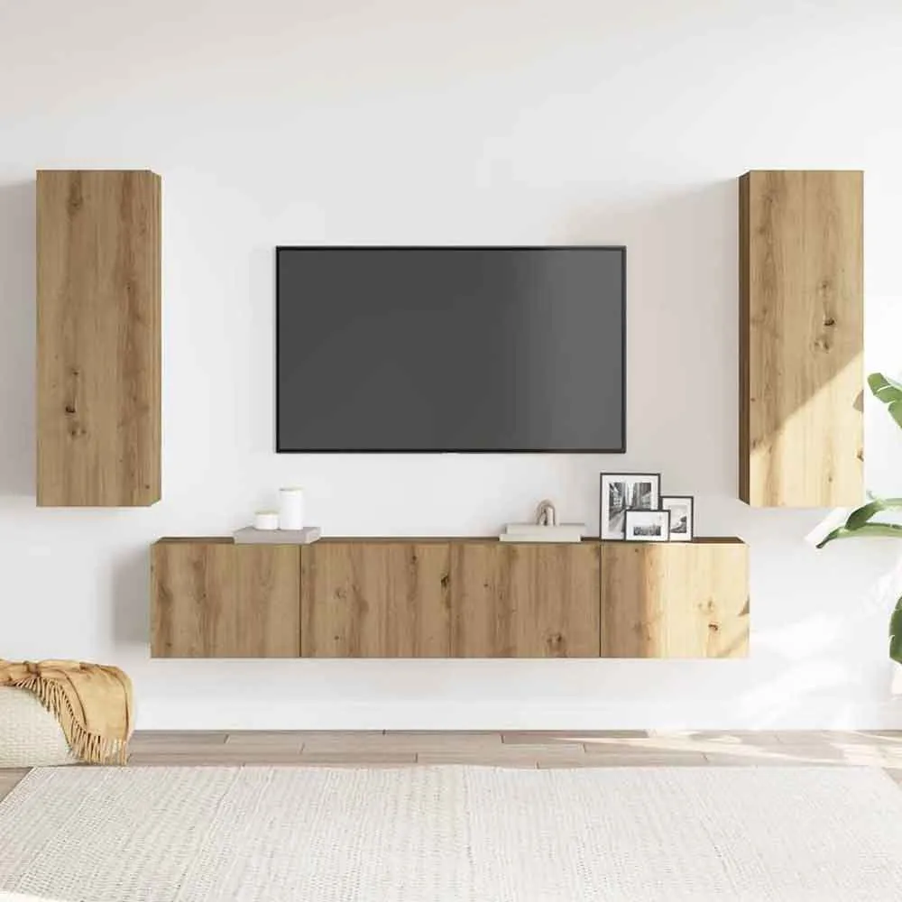 Beaverton 80cm 4 Piece Entertainment Unit - Artisan Oak