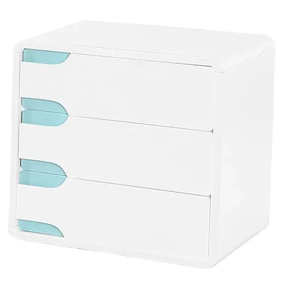 Becka 3-Drawer Chest - White, MDF image