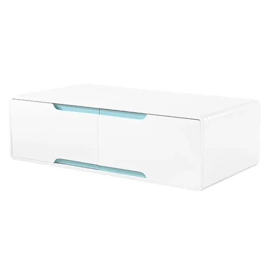 Becka Coffee Table with Storage - White, MDF