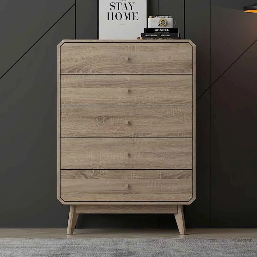 Beckley 5-Drawer Chest of Drawers - Light Oak product